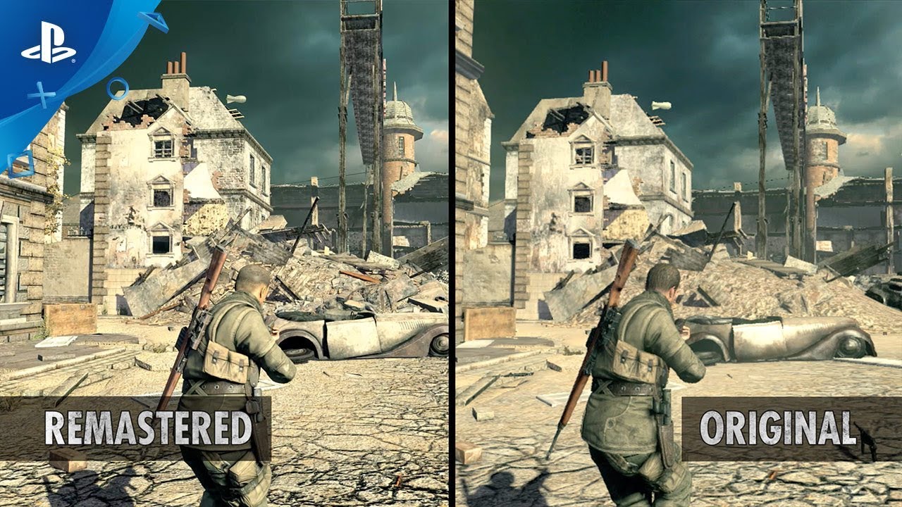 Resultado de imagem para sniper Elite V2 Remastered | Trailer de comparaÃ§Ã£o de grÃ¡ficos | PS4